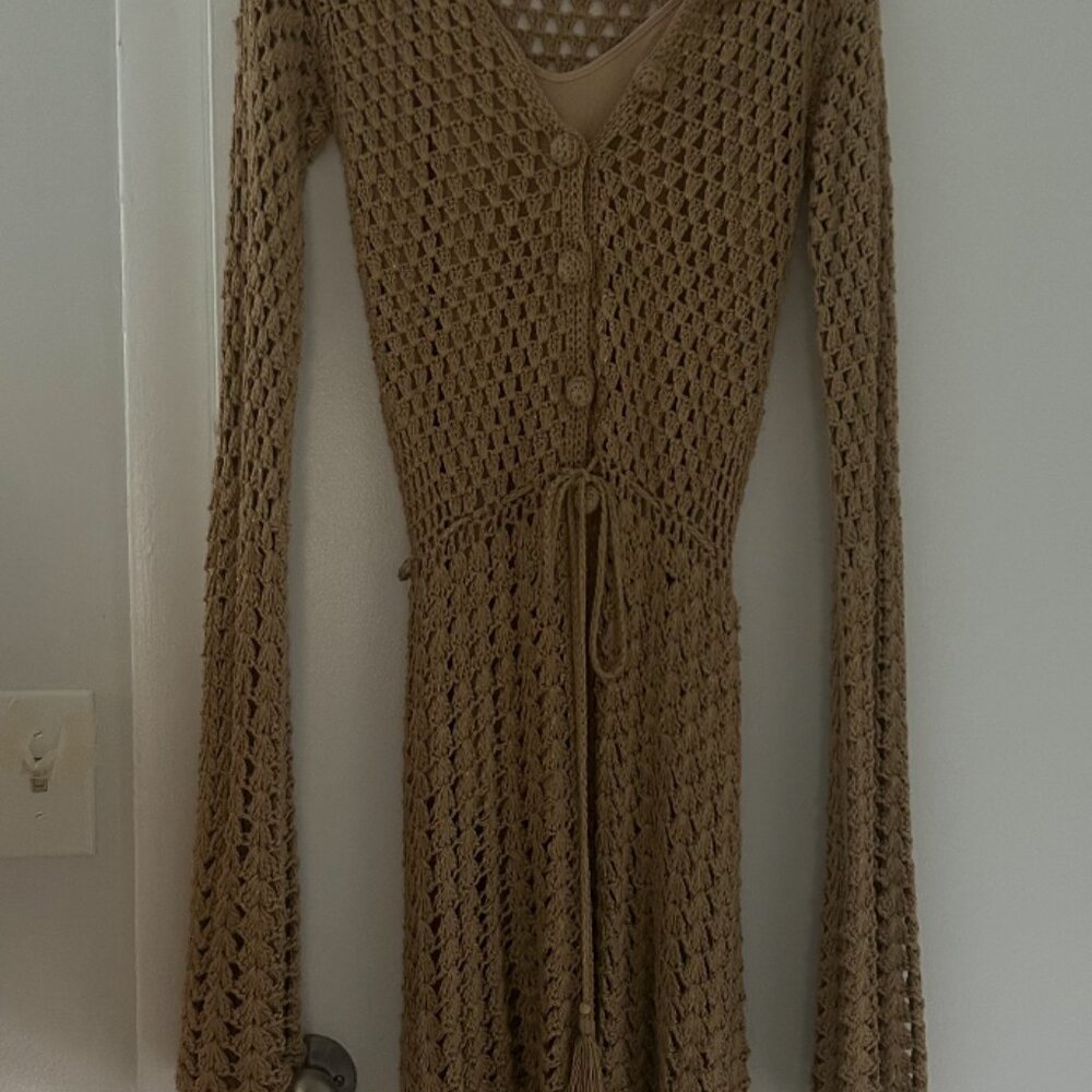 Chasing Unicorns Chelsea Morning Crochet Mini Dress with Slip - Picture 4 of 6